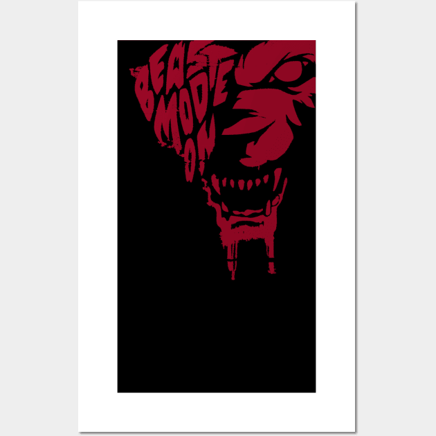 Blood Beast Mode Wall Art by MikeTandy